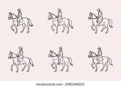 Explore the exhilarating world of equestrianism with our "Horse Rider" graphics design file. This digital product features a dynamic and detailed illustration of a horse and rider, capturing the essen