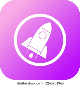 Explore glyph round corner multi color gradient BG