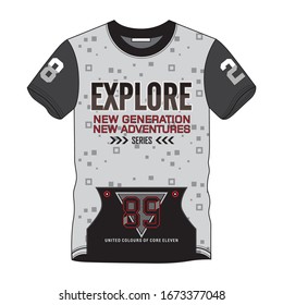 EXPLORE GRAPHIC T SHIRT DESIGN 