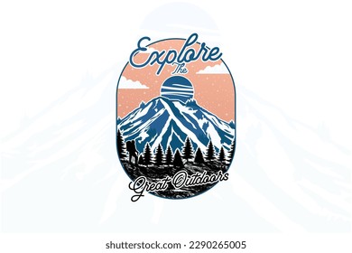 Explore the great outdoors t shirt design
