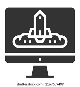 EXPLORE Icon Vector Business Symbol  