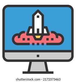 EXPLORE Icono Vector Símbolo de negocio  