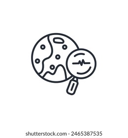 explore icon. vector.Editable stroke.linear style sign for use web design,logo.Symbol illustration.