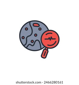 explore icon. vector.Editable stroke.linear style sign for use web design,logo.Symbol illustration.