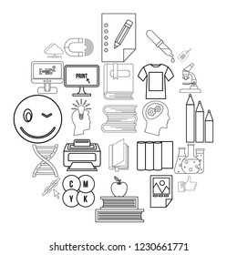 Explore icons set. Outline set of 25 explore vector icons for web isolated on white background