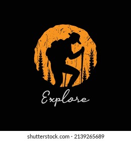 Explore illustration typography. perfect for t shirt design