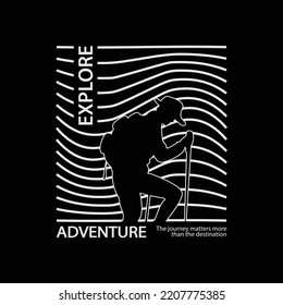 Explore illustration typography. perfect for t shirt design
