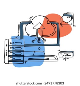 Explore the Importance of Safeguarding Your Digital Assets with Visually Striking Flat Illustration Cyber ​​Security Designs. Elevate Your Cyber ​​Security Knowledge