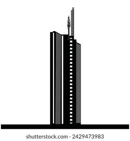 Explore Kenya's skyline with editable vector silhouettes capturing iconic and tallest buildings. Perfect for designers, presentations, and projects celebrating Kenya's architectural marvels