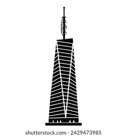 Explore Kenya's skyline with editable vector silhouettes capturing iconic and tallest buildings. Perfect for designers, presentations, and projects celebrating Kenya's architectural marvels