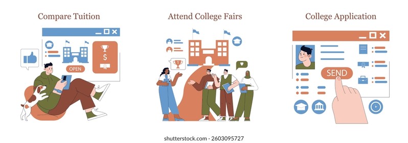 Explore key steps for successful college applications, including research and application processes