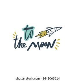 Explore lettering, doodle nursery cartoon vector typography. Handwritten collage font.