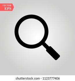 Explore loupe sign icon or loupe inspect tool. Find vector illustration modern symbol for mobile app and website. eps10