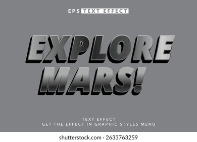 Explore o design de modelo editável Mars 3D com estilo moderno e abstrato