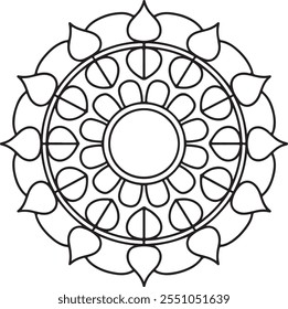 Entdecken Sie die faszinierende Schönheit unseres aufwändigen Mandala-Designs. Perfekt für Meditation, Entspannung und künstlerische Inspiration. 