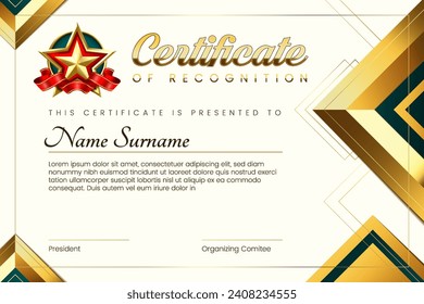 Explore Modern Elegance Certificate Template for Corporate Business, Training, Achievement, and Education Excellence-Vector Design