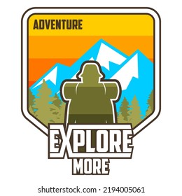 explore more adventure vector illustration