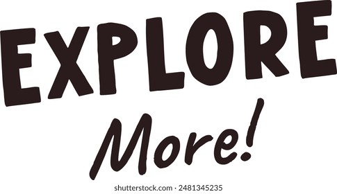 Explore More Lettering Vector Illustration