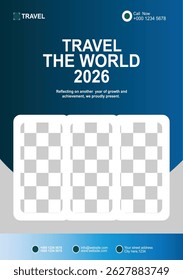  Explore the most beautiful destinations around the globe with our exclusive 2026 travel packages! This vibrant and eye-catching flyer showcases top travel spots, exciting deals, and unforgettable exp