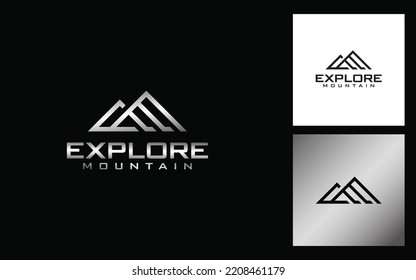 Explore Mountain Clever logo design