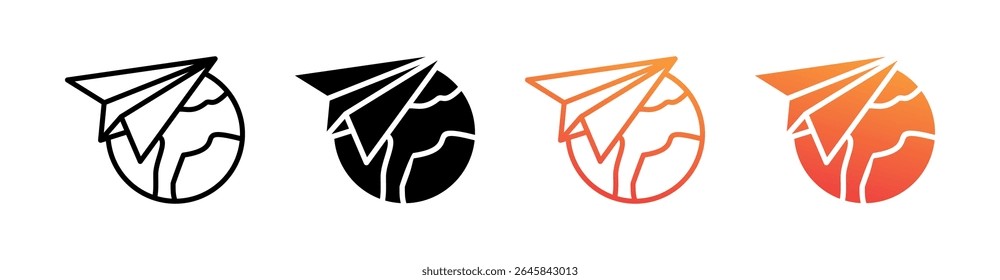 Explorar vetor de conjunto de ícones de vários estilos