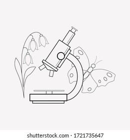 Explorar elemento de línea de icono de naturaleza. Ilustración vectorial de explorar la línea de iconos de la naturaleza aislada en fondo limpio para el diseño del logotipo de la aplicación móvil web.