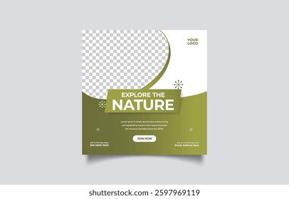 Explore the Nature Social Media Post Template