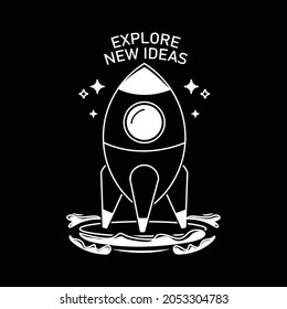 Explore new ideas drawing art design vector