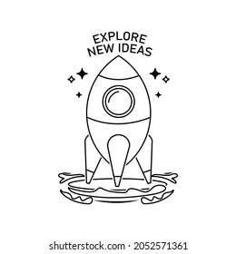 Explore new ideas line art illustration design