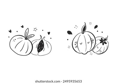 Explore our Autumn Pumpkins with Seasonal Flowers Vector Illustration, perfect for festive decorations, greeting cards, and holiday projects. Vibrant designs bring autumn charm to your creations.