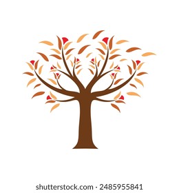 Explore our Autumn Tree Icon Illustrations, featuring vibrant and colorful tree designs perfect for fall-themed projects