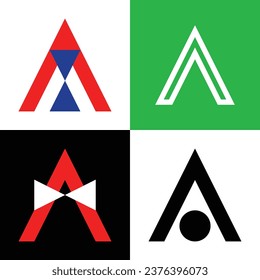 Entdecken Sie unsere vielfältigen Logoobjekte mit modernen, minimalistischen und einzigartigen A- und Dreieck-Designs. Erhöhen Sie Ihre Markenidentität mit professionellen Logo-Vorlagen für ein effektives Corporate Branding.