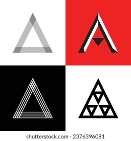 Explore nuestros diversos materiales con el logotipo, con diseños modernos, minimalistas y únicos basados en A y triángulo. Aumente su identidad de marca con plantillas profesionales de logotipo para una marca corporativa eficaz.