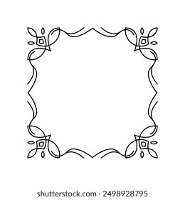Explore our Floral Line Frame Designs, featuring elegant and delicate floral borders perfect for wedding invitations and botanical projects
