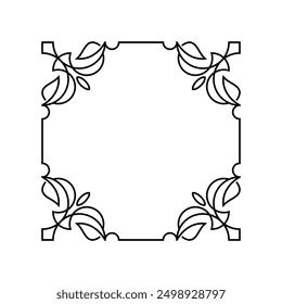 Explore our Floral Line Frame Designs, featuring elegant and delicate floral borders perfect for wedding invitations and botanical projects