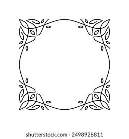 Explore our Floral Line Frame Designs, featuring elegant and delicate floral borders perfect for wedding invitations and botanical projects