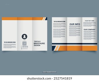Entdecken Sie unsere moderne TriFold Broschüre Template Design, das perfekt für Ihre geschäftlichen Anforderungen ist