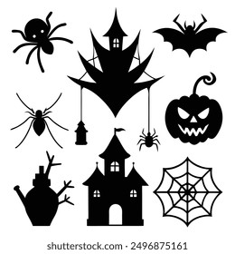 explore our "spider webs Halloween elements vector set," featuring spooky designs perfect for crafting, decor, and party invitations. add a touch of eerie charm to your Halloween projects