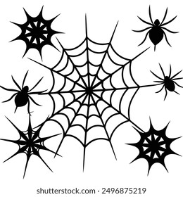 explore our "spider webs Halloween elements vector set," featuring spooky designs perfect for crafting, decor, and party invitations. add a touch of eerie charm to your Halloween projects