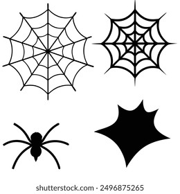 explore our "spider webs Halloween elements vector set," featuring spooky designs perfect for crafting, decor, and party invitations. add a touch of eerie charm to your Halloween projects