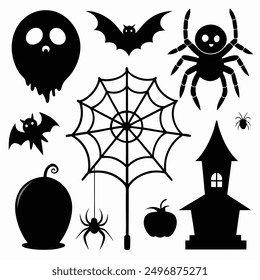 explore our "spider webs Halloween elements vector set," featuring spooky designs perfect for crafting, decor, and party invitations. add a touch of eerie charm to your Halloween projects