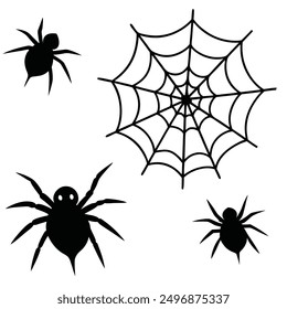 explore our "spider webs Halloween elements vector set," featuring spooky designs perfect for crafting, decor, and party invitations. add a touch of eerie charm to your Halloween projects