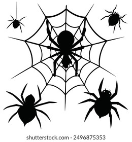 explore our "spider webs Halloween elements vector set," featuring spooky designs perfect for crafting, decor, and party invitations. add a touch of eerie charm to your Halloween projects