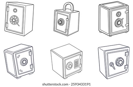 Explore our vector icon set featuring school, travel, and gym lockers. Perfect for adding clarity and style to your designs with versatile, easy-to-use icons.