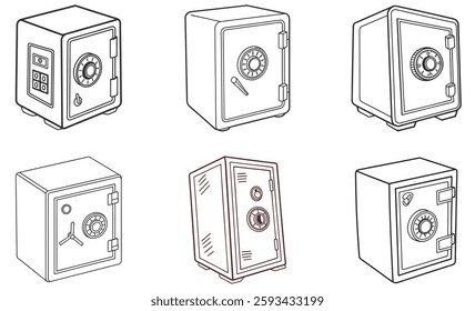 Explore our vector icon set featuring school, travel, and gym lockers. Perfect for adding clarity and style to your designs with versatile, easy-to-use icons.