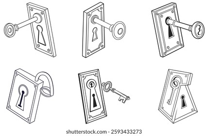 Explore our vector icon set featuring school, travel, and gym lockers. Perfect for adding clarity and style to your designs with versatile, easy-to-use icons.