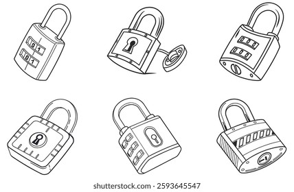 Explore our vector icon set featuring school, travel, and gym lockers. Perfect for adding clarity and style to your designs with versatile, easy-to-use icons.