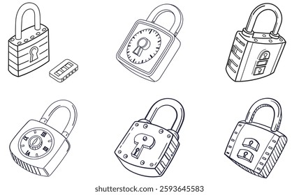 Explore our vector icon set featuring school, travel, and gym lockers. Perfect for adding clarity and style to your designs with versatile, easy-to-use icons.