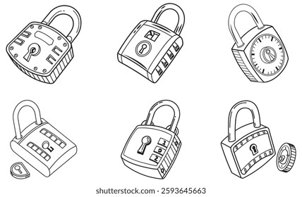 Explore our vector icon set featuring school, travel, and gym lockers. Perfect for adding clarity and style to your designs with versatile, easy-to-use icons.