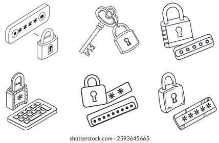 Explore our vector icon set featuring school, travel, and gym lockers. Perfect for adding clarity and style to your designs with versatile, easy-to-use icons.